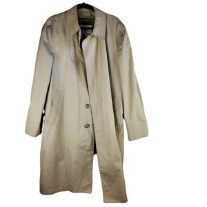 London Fog vintage men's lined trench coat 44L